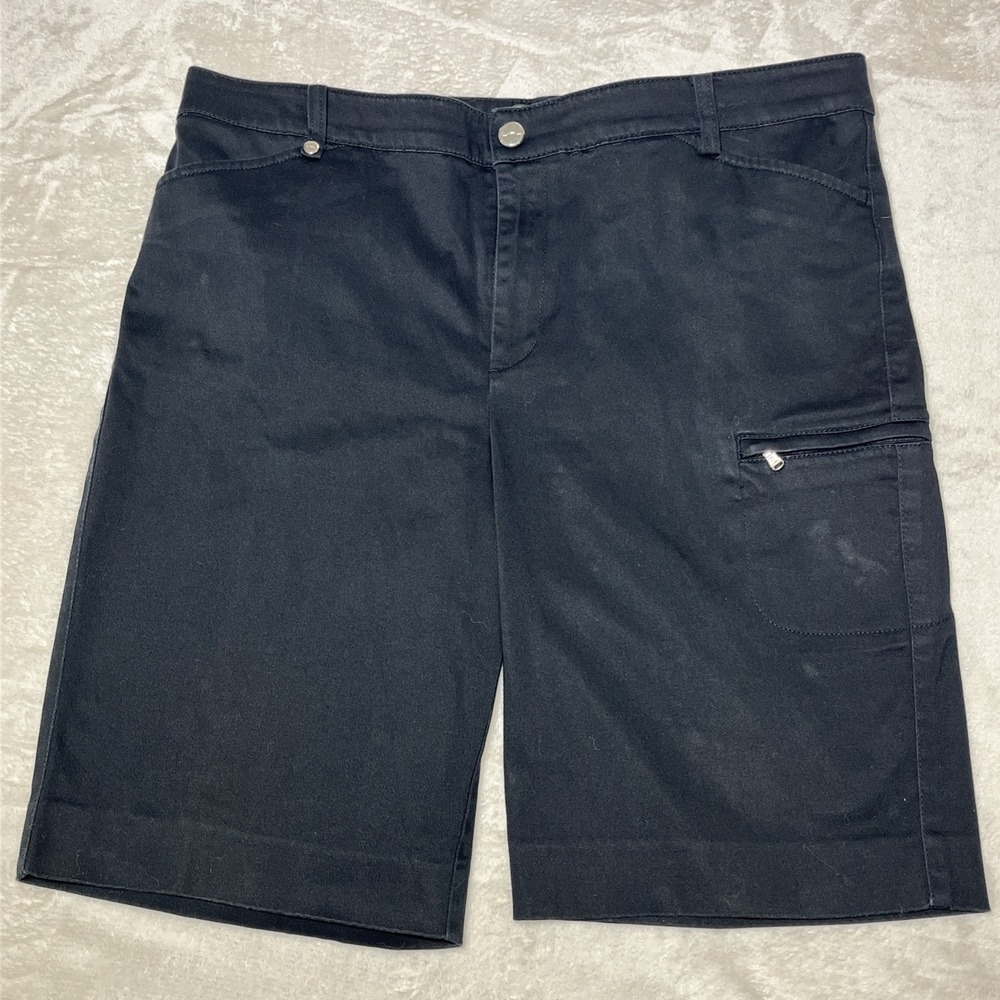 L-RL Lauren Active Ralph Lauren Women's Active Shorts - Black. Size 12